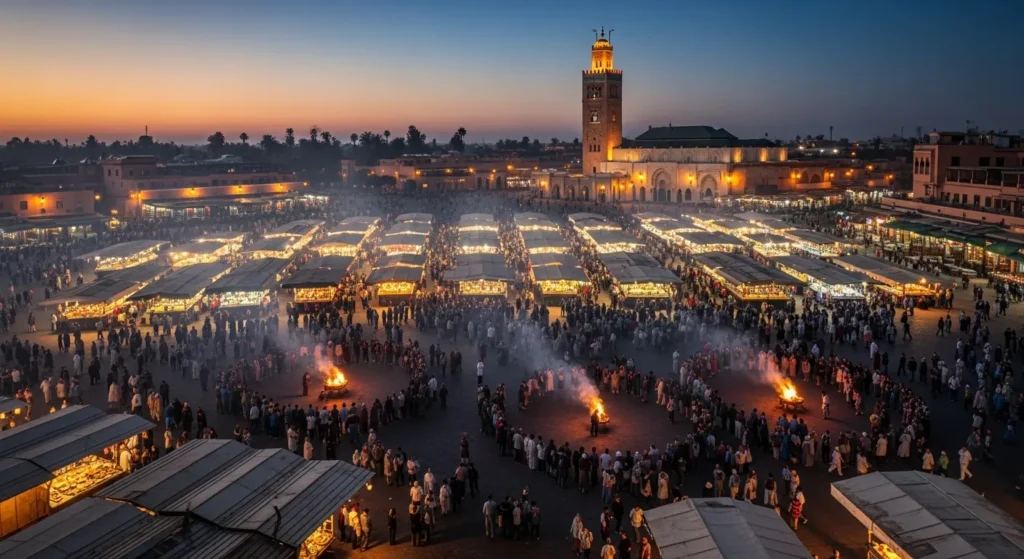 Jemaa el-Fnaa at Night